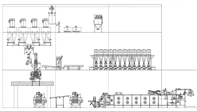 3-Floor/4-Floor Workshop Internal Mixer Weighing & Feeding System