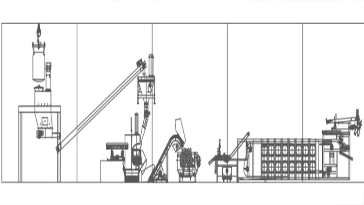 Single-Floor Workshop Internal Mixer Weighing and Feeding System